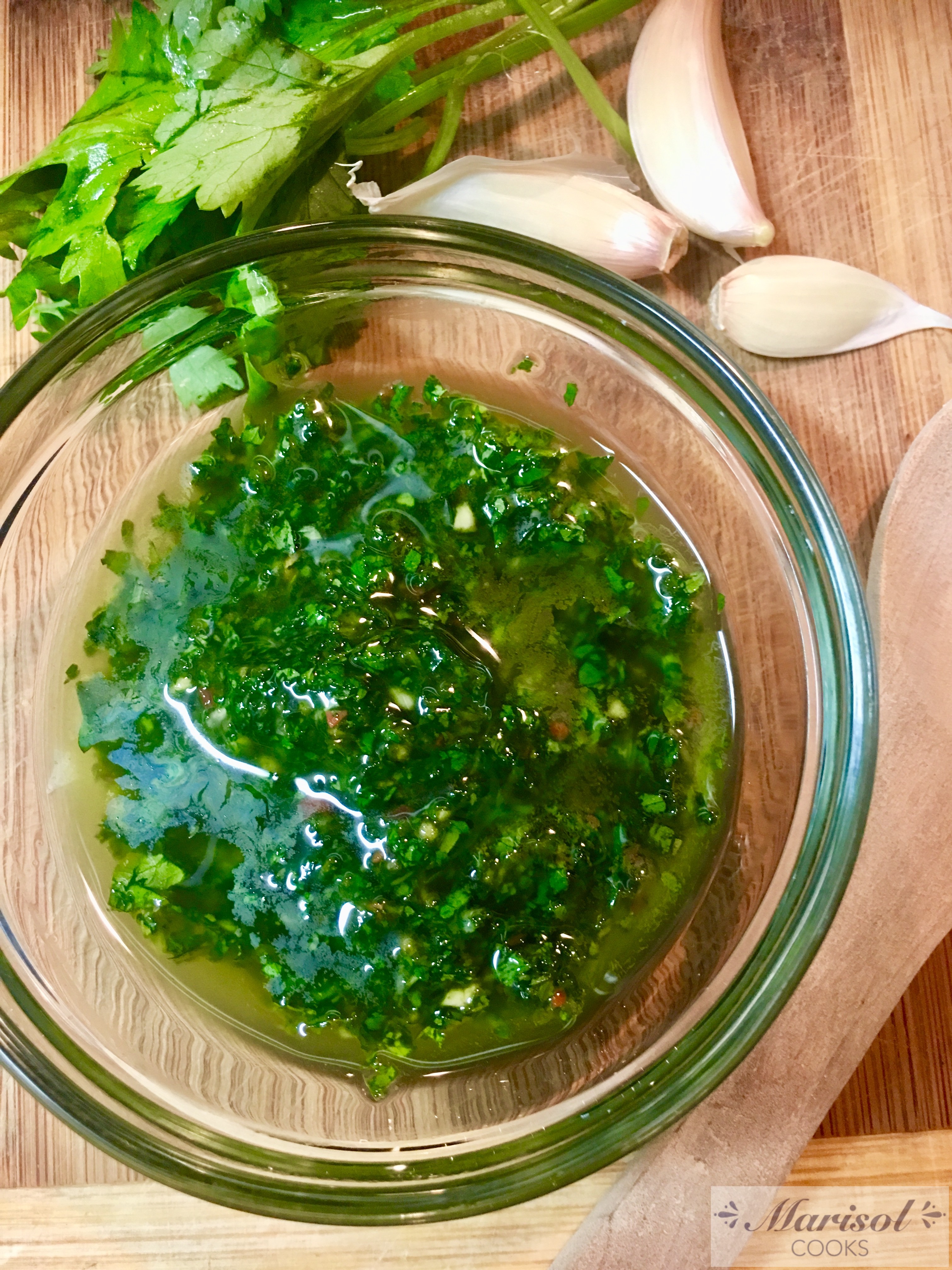 Cilantro and Garlic Oil