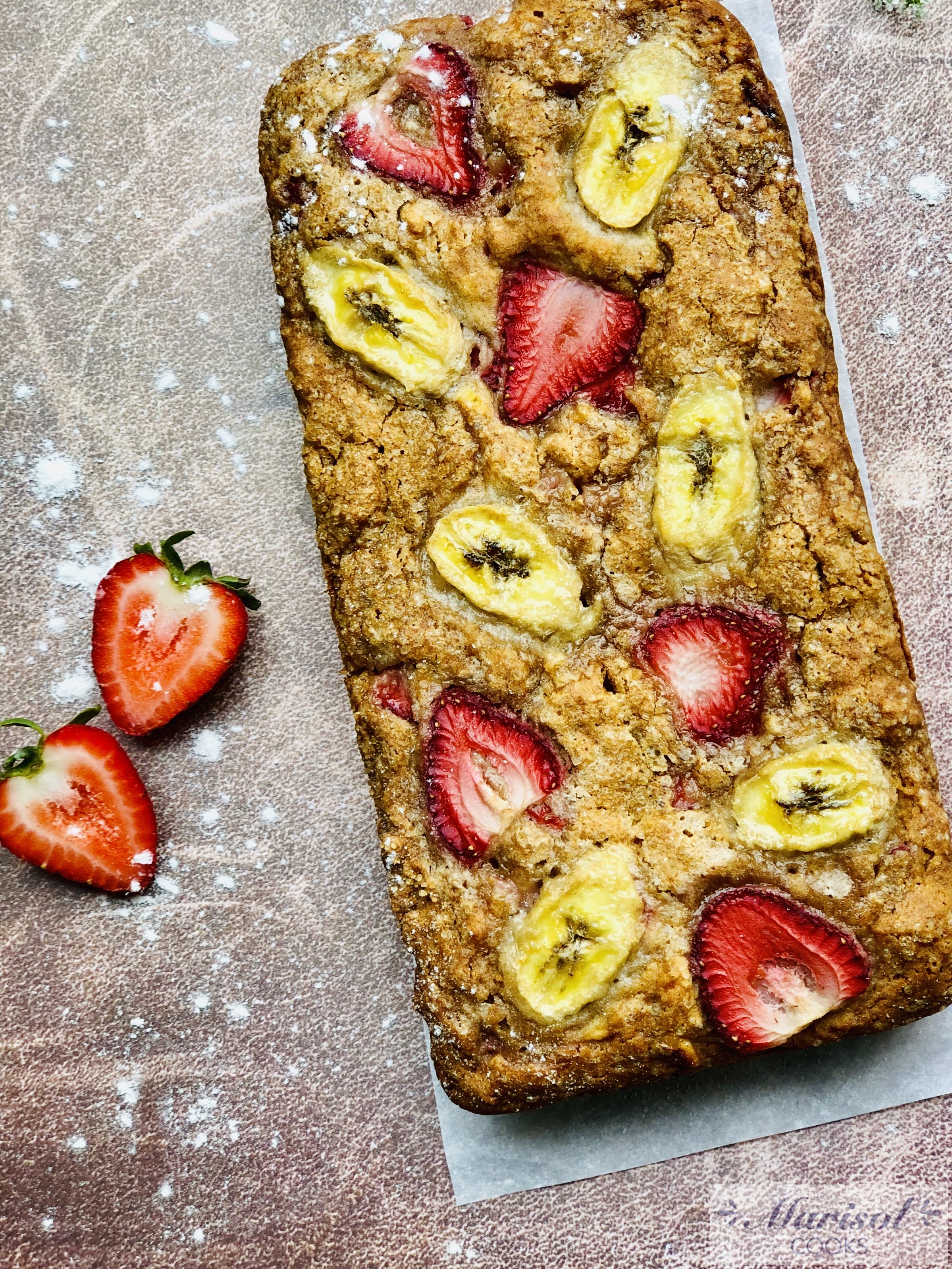 Banana and Strawberry Bread