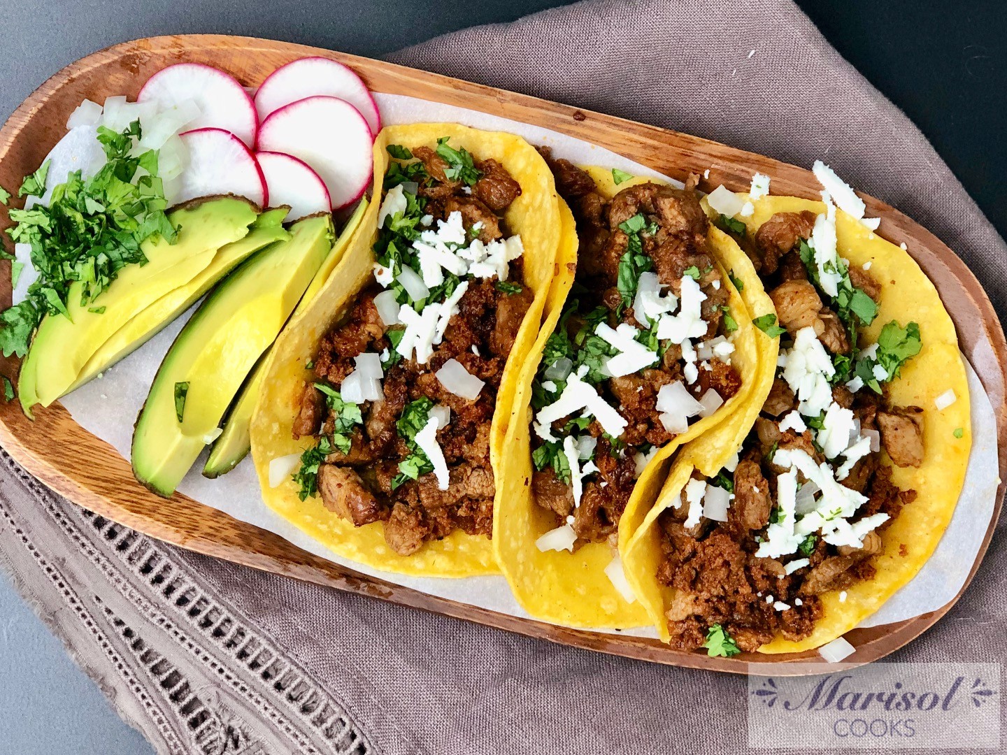 Steak and Chorizo Tacos