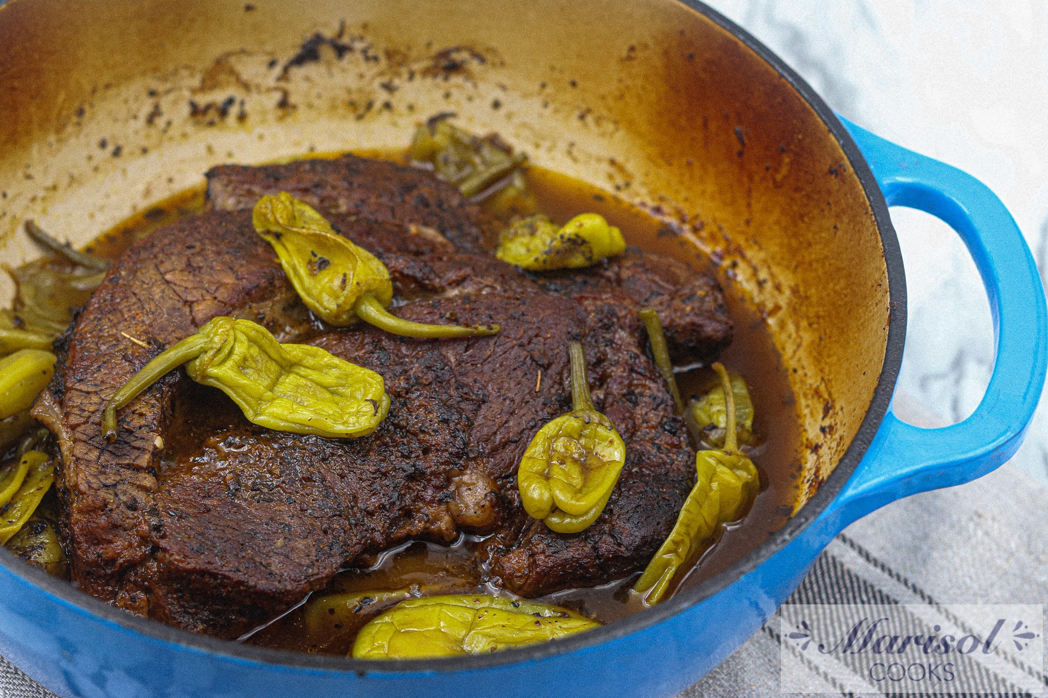 Pot Roast with Pepperoccini/ Dutch Oven