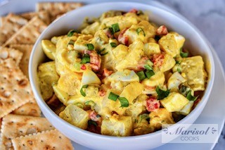 Potato and Egg Salad with Roasted Red Pepper