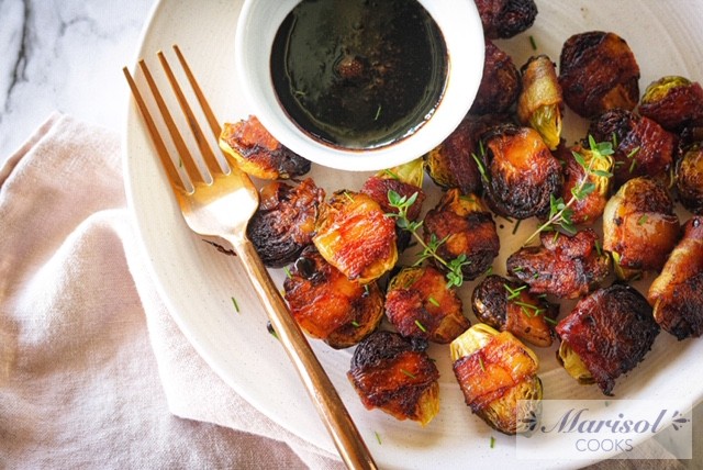 Brussels Sprouts Wrapped in Bacon
