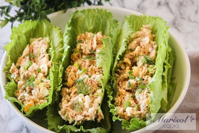 Tuna Egg Salad Boats