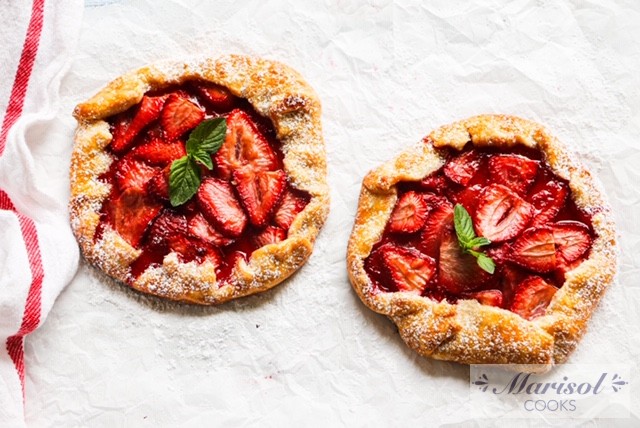 Strawberry Galettes for Two