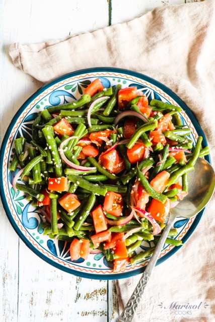 Green Bean Salad with Tahini Dressing