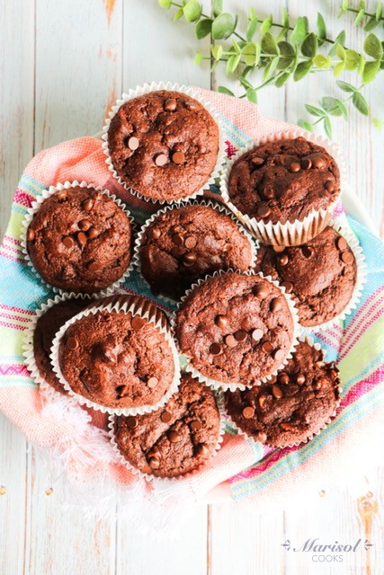 Mexican Chocolate Banana Muffins /Paleo