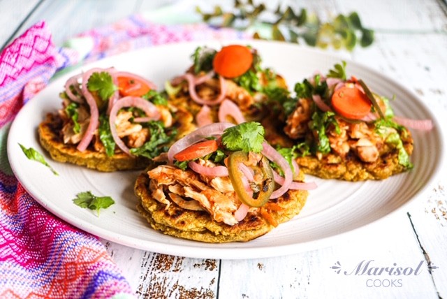 Plantain Sopes/ Sopes de Platano Macho