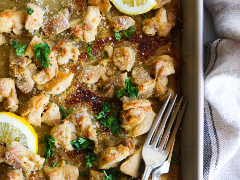 Sheet Pan Chicken Bites