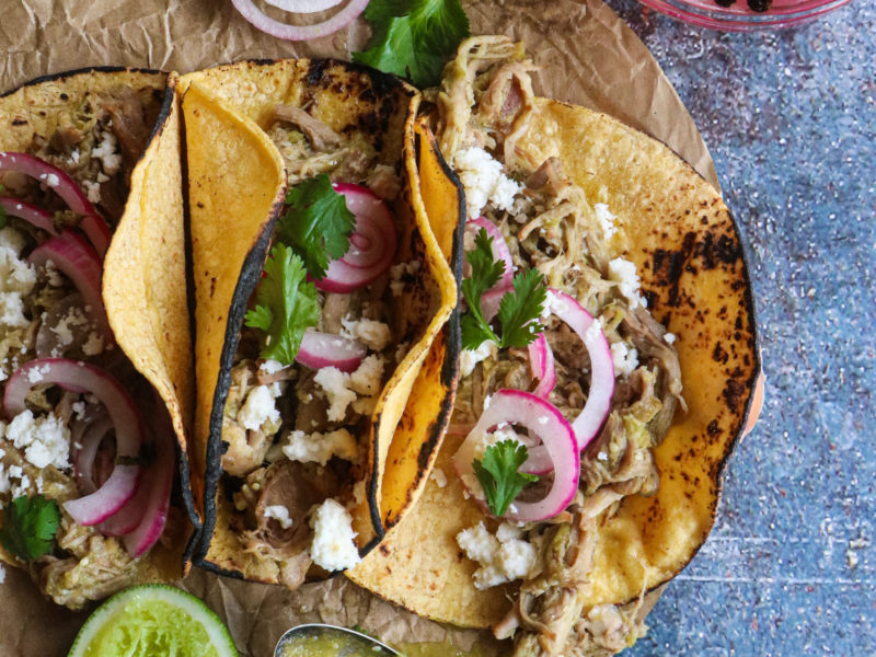 Green Pork Tacos/ Salsa Verde Pork Tacos