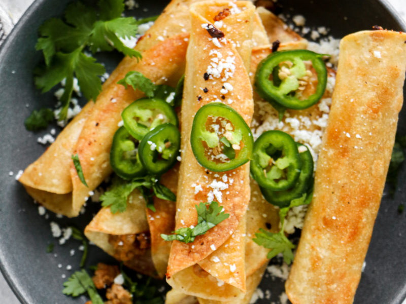 Turkey and Cheese Taquitos