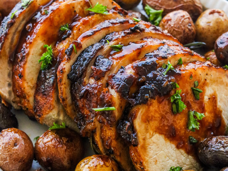 Honey Chipotle Glazed Pork Loin