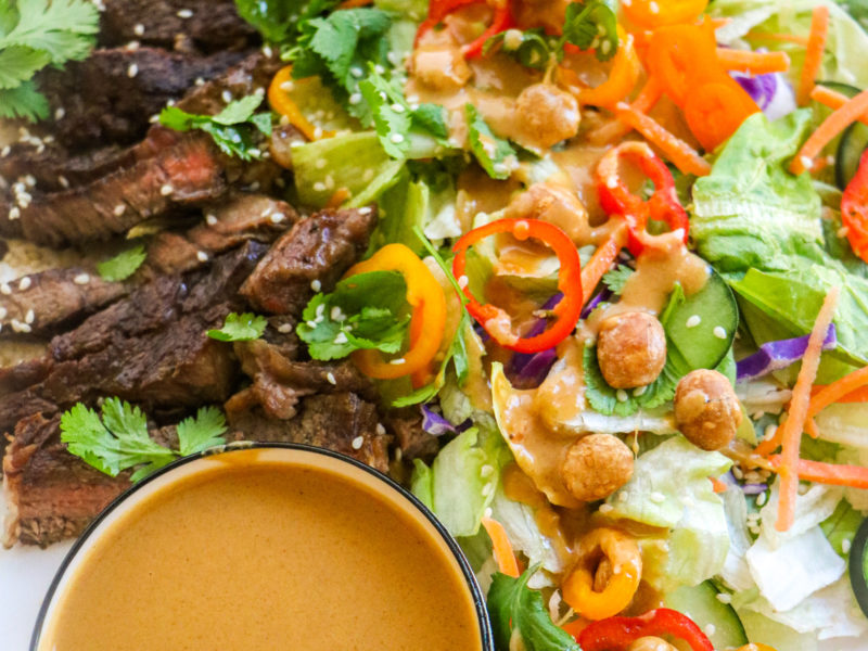 Steak Salad With Sacha Inchi Dressing