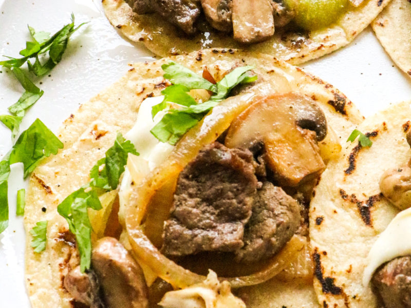 Steak and Mushroom Tacos