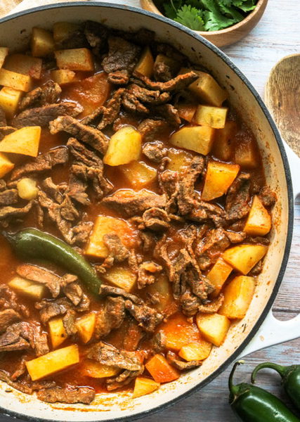 Bistec con Papas (Steak and Potato stew)
